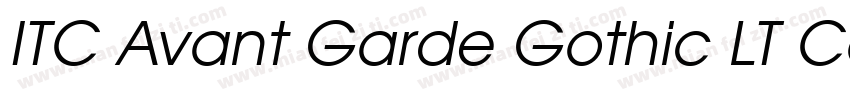 ITC Avant Garde Gothic LT Condense字体转换